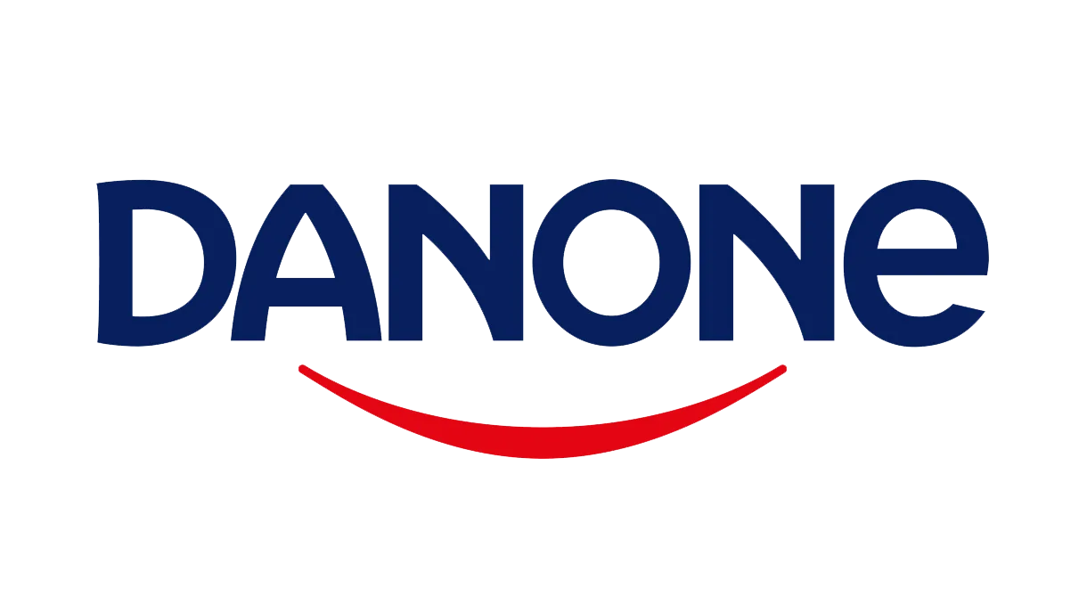 Logo de Danone – cliente de Churrería Gómez